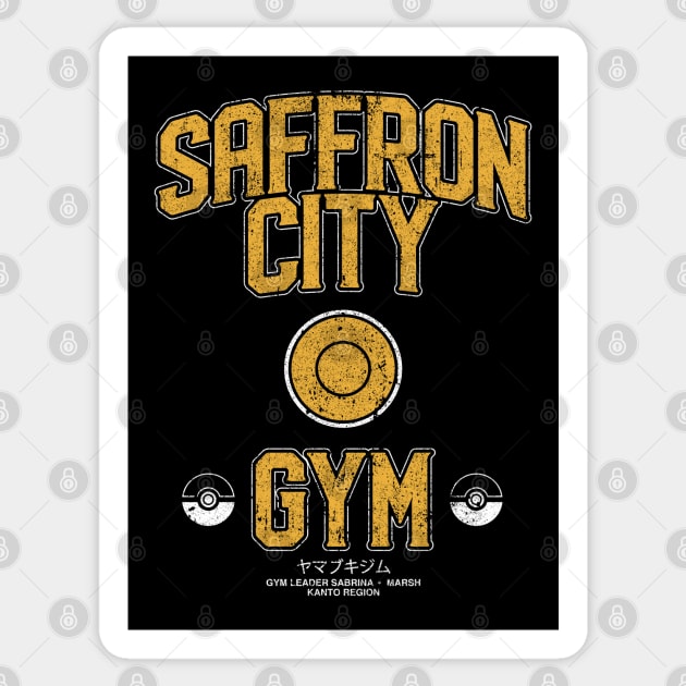 Saffron City Gym Sticker by huckblade